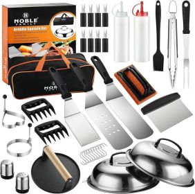 38PCS Griddle Accessories Kit, Professional Grill Tools Set For Outdoor Barbecue, Stainless Steel Griddle Spatula Set With Tongs, Smash Burger Press, 38PCS Griddle Accessories Kit, Professional Grill Tools Set For Outdoor Barbecue, Stainless Steel Griddle Spatula Set With Tongs, Smash Burger Press,