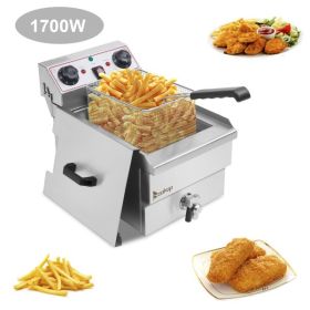 US EH101V-Electric Fryer Silver (Option: Argent) US EH101V-Electric Fryer Silver (Option: Argent)